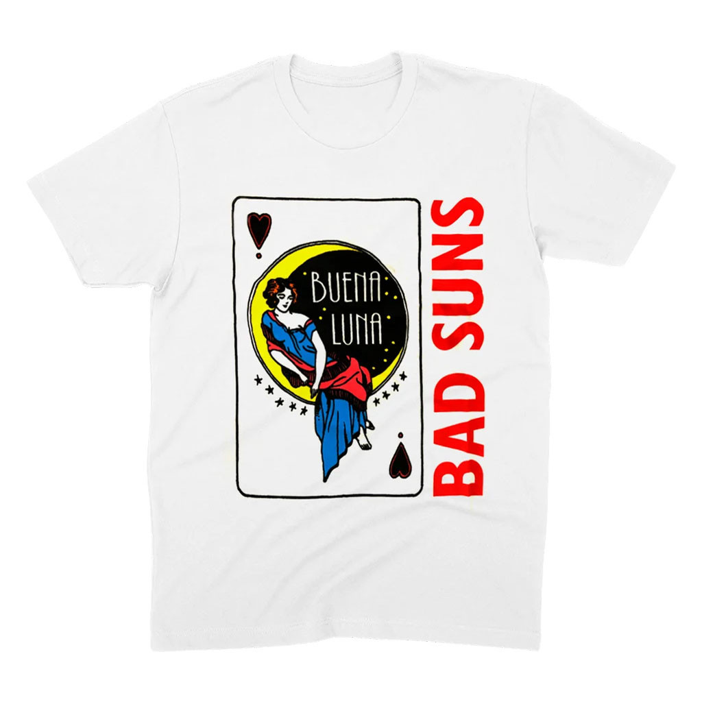 Bad Suns Merch 2026 Buena Luna T-Shirt White Gift Ideas For Rock Band Fans - Kdjoy Bad Suns Merch 2026 Buena Luna T-Shirt White Gift Ideas For Rock Band Fans - Kdjoy