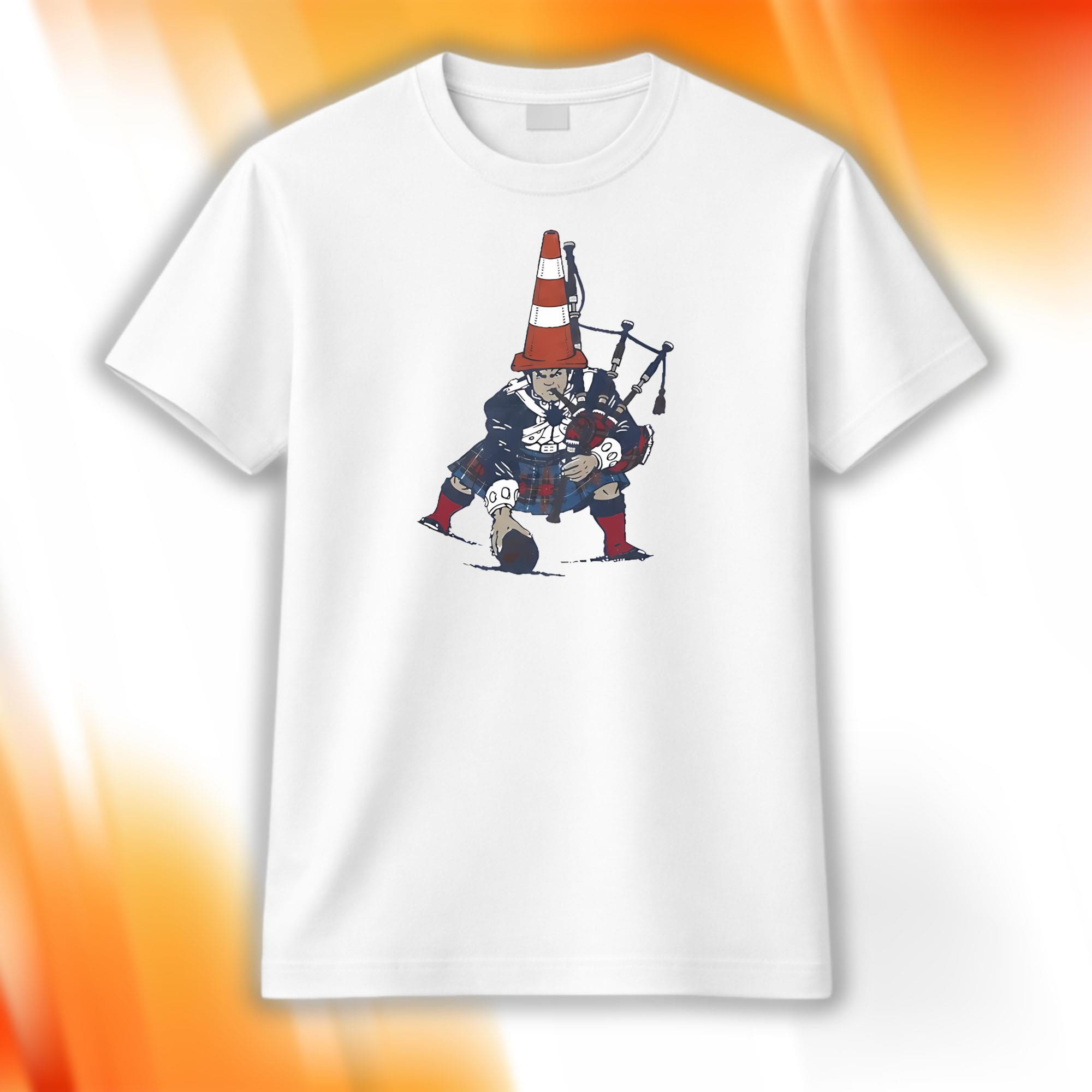 Bagpipes And Traffic Cone Pats 2026 Shirt NE Patriots Merch Gifts For Football Lovers - Kdjoy