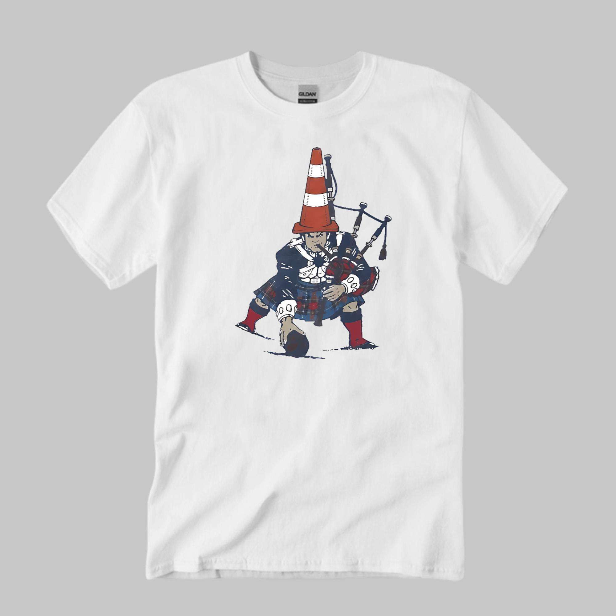 Bagpipes And Traffic Cone Pats 2026 Shirt New England Patriots Merch Gifts For Fans - Kdjoy