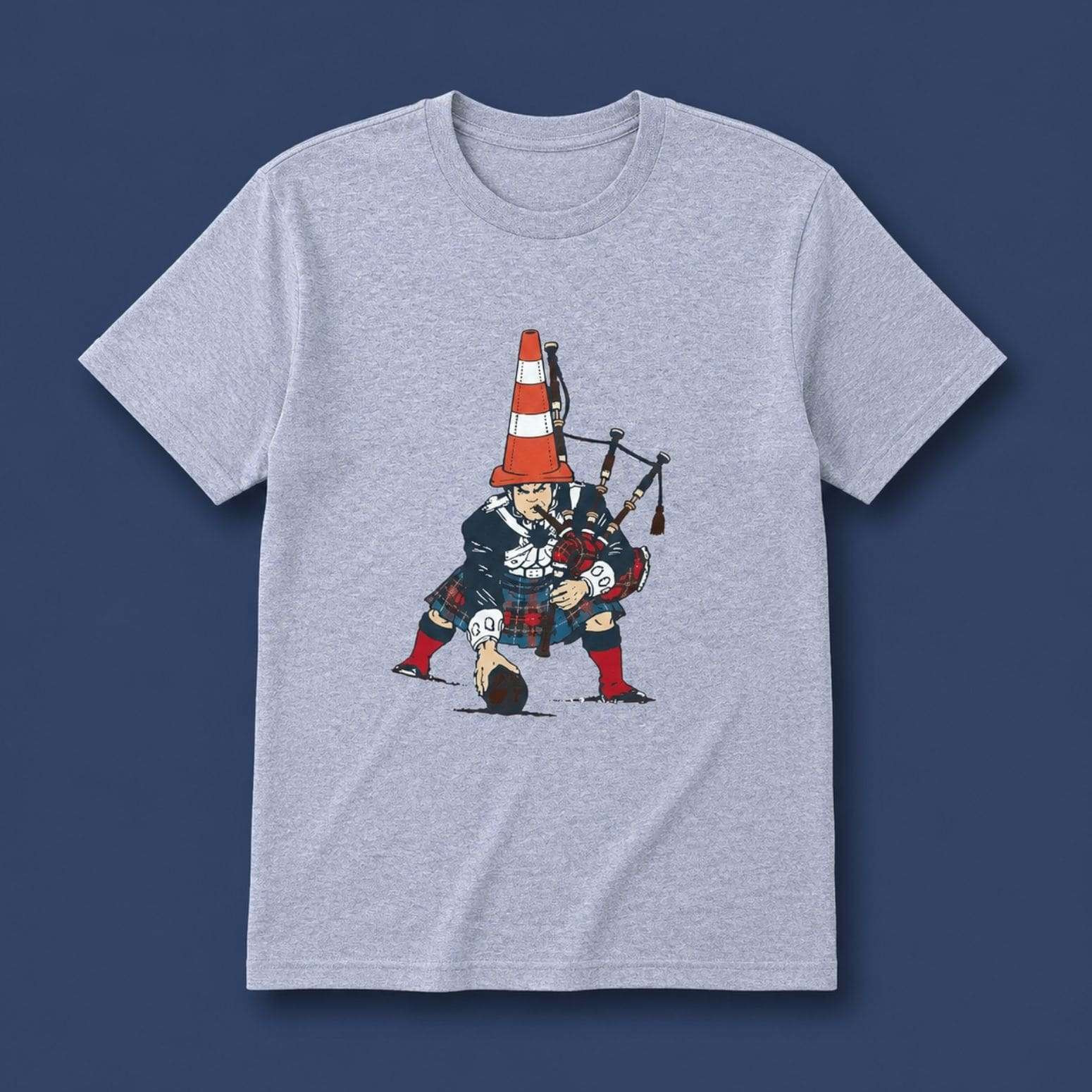 Bagpipes And Traffic Cone Pats Shirt New England Patriots Merch Football Fan Gift Ideas - Kdjoy