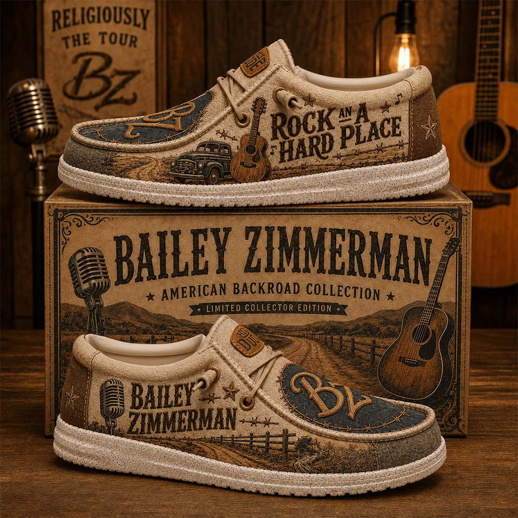 Bailey Zimmerman Rock An A Hard Place Shoes Bailey Zimmerman Merch Gift For Music Lovers - Kdjoy Bailey Zimmerman Rock An A Hard Place Shoes Bailey Zimmerman Merch Gift For Music Lovers - Kdjoy