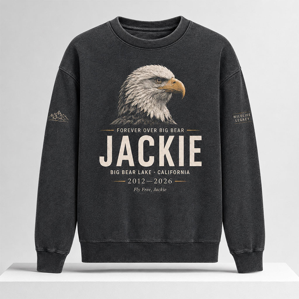 Bald Eagle Forever Over Big Bear Fly Free Jackie Sweatshirt In Loving Memory Jackie Merch - Kdjoy Bald Eagle Forever Over Big Bear Fly Free Jackie Sweatshirt In Loving Memory Jackie Merch - Kdjoy