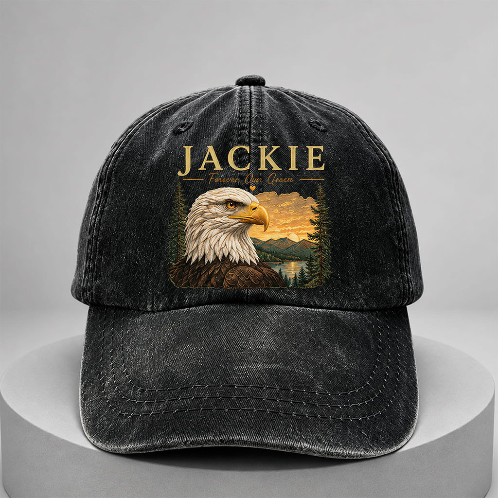 Bald Eagle Jackie Forever Our Queen Hat Proud Honor Jackie Cap Gifts For Brother - Kdjoy