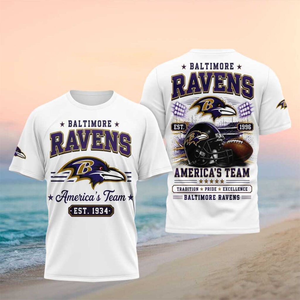 Baltimore Ravens Football Helmet Tradition Shirt Baltimore Ravens Merch Football Fan Gifts - Kdjoy