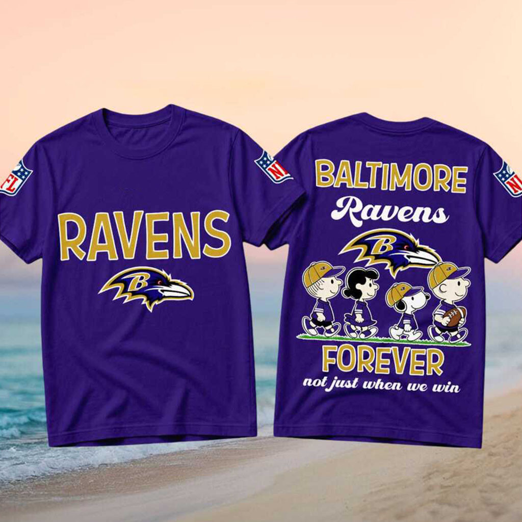 Baltimore Ravens Peanuts Snoopy Football Forever Shirt Baltimore Ravens Merch Gift For Fans - Kdjoy Baltimore Ravens Peanuts Snoopy Football Forever Shirt Baltimore Ravens Merch Gift For Fans - Kdjoy