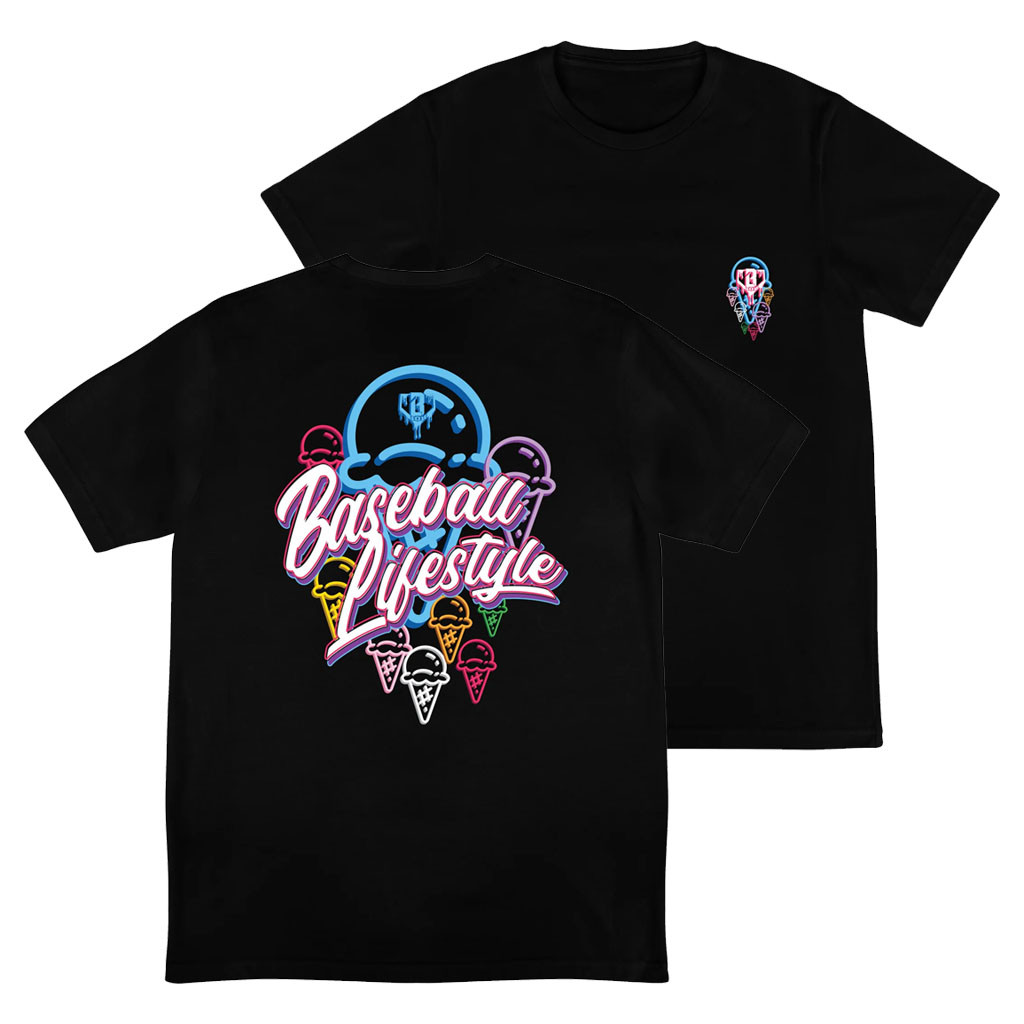 Baseball Lifestyle 101 Merch 2026 Ice Cream T-Shirt Gift For Girlfriend