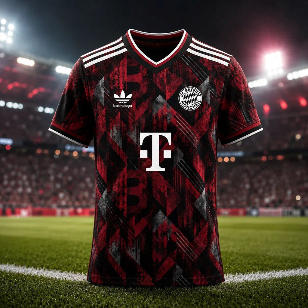 Bayern Munich Balenciaga Third Kit Jersey FC Bayern Munich Merch Present For Brothers - Kdjoy