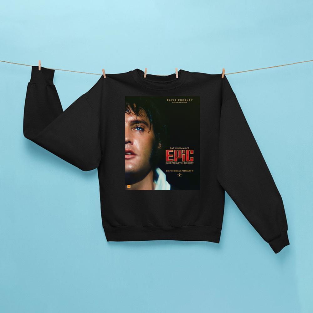 Baz Luhrmann's Epic Elvis Presley In Concert 2026 Movie Sweatshirt Elvis Presley Merch Fan Gifts - Kdjoy