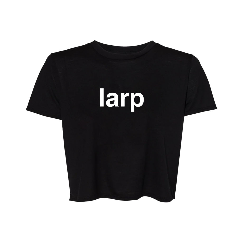 BbnoS Merch 2026 LARP Crop Top Black Rapper Fan Shirt Gift For Sisters - Kdjoy BbnoS Merch 2026 LARP Crop Top Black Rapper Fan Shirt Gift For Sisters - Kdjoy