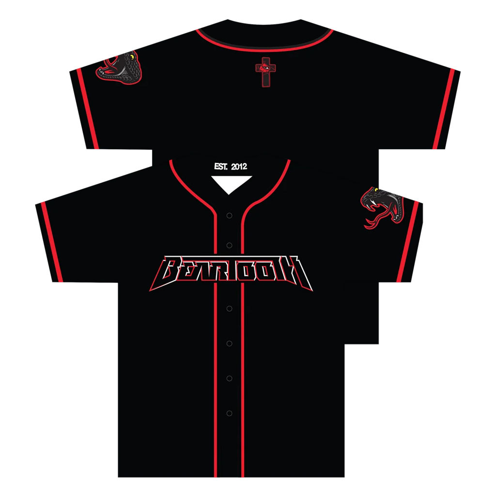 Beartooth Merch 2026 Beartooth Logo Baseball Jersey Gift Ideas For Rock Band Fans
