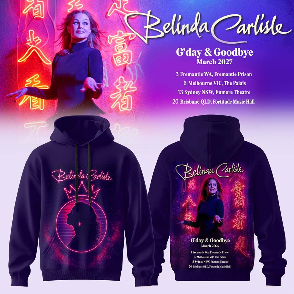 Belinda Carlisle G Day And Goodbye Australia Tour Hoodie Belinda Carlisle Merch Gifts For Fans - Kdjoy Belinda Carlisle G Day And Goodbye Australia Tour Hoodie Belinda Carlisle Merch Gifts For Fans - Kdjoy