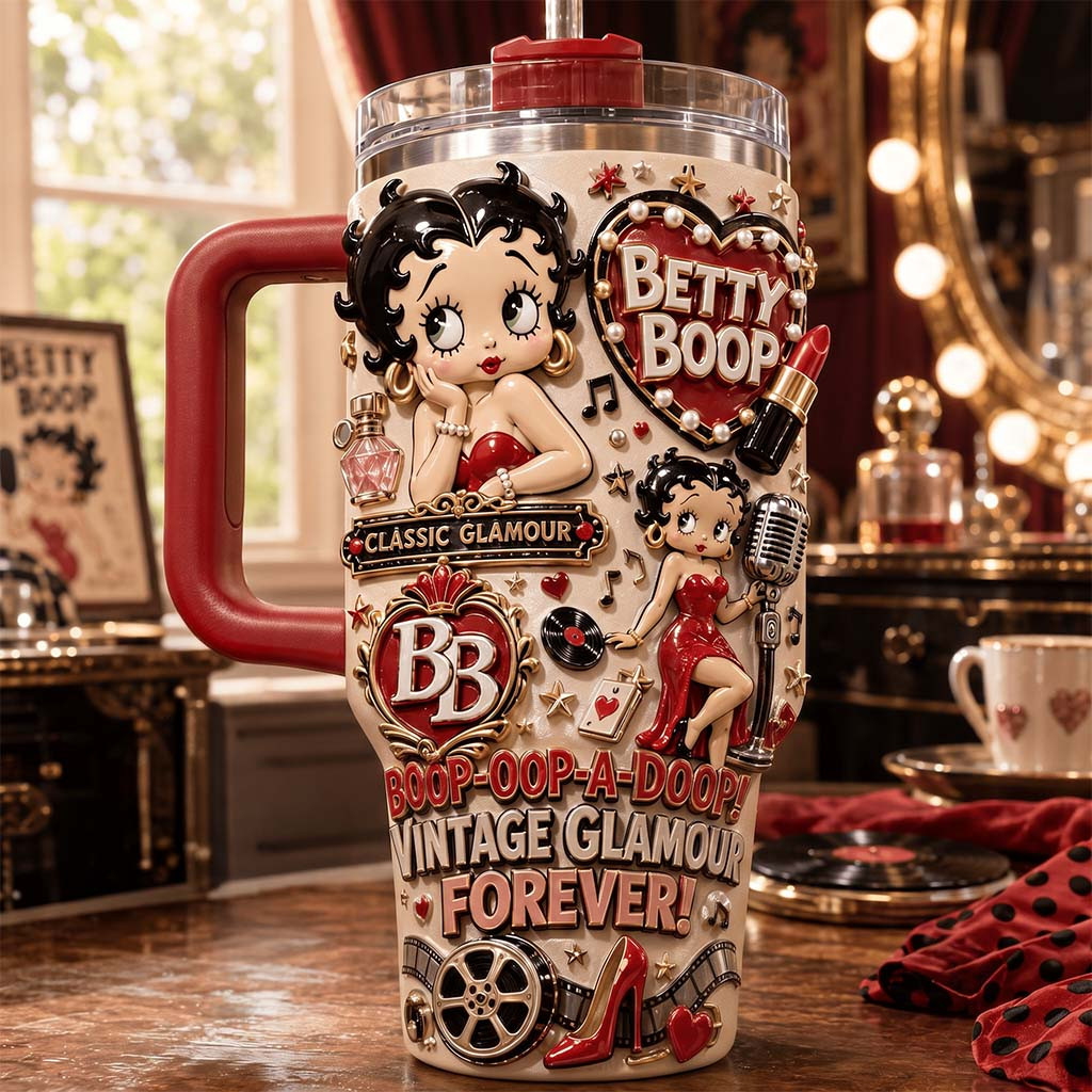 Betty Boop Merch Boop Oop A Doop Vintage Glamour Forever Tumbler Gifts For Friends - Kdjoy Betty Boop Merch Boop Oop A Doop Vintage Glamour Forever Tumbler Gifts For Friends - Kdjoy