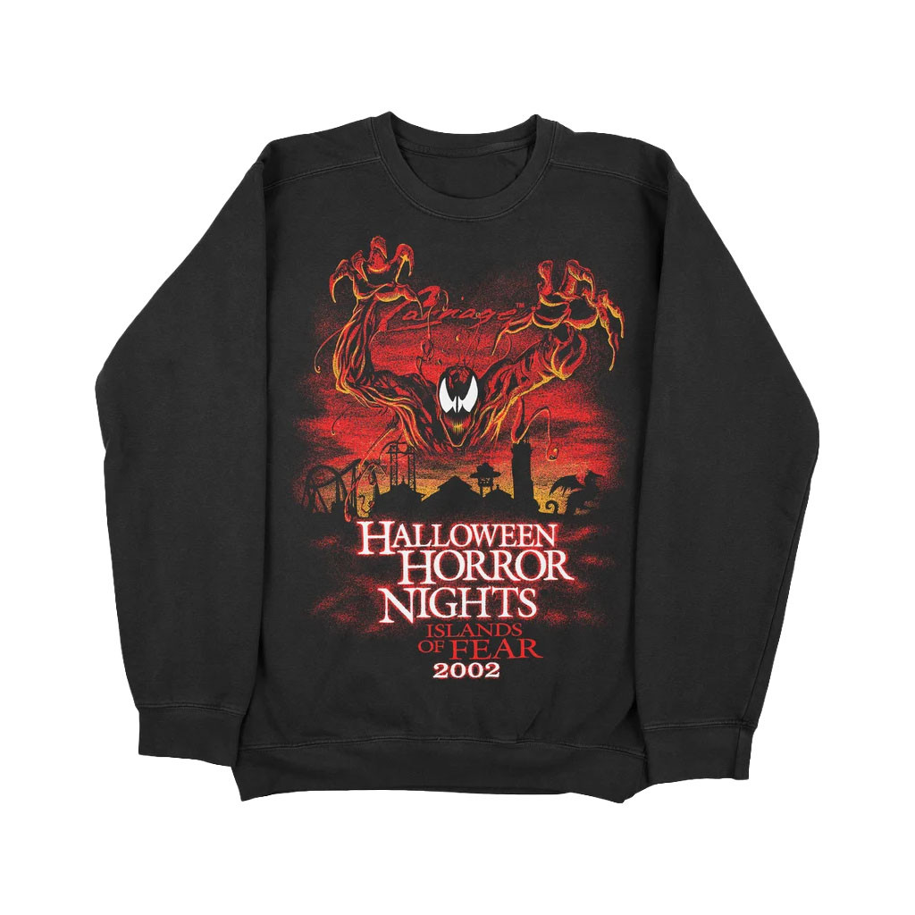 Beyond Human Merch 2026 Cletus Crewneck Halloween Horror Nights Islands Of Fear Sweatshirt - Kdjoy