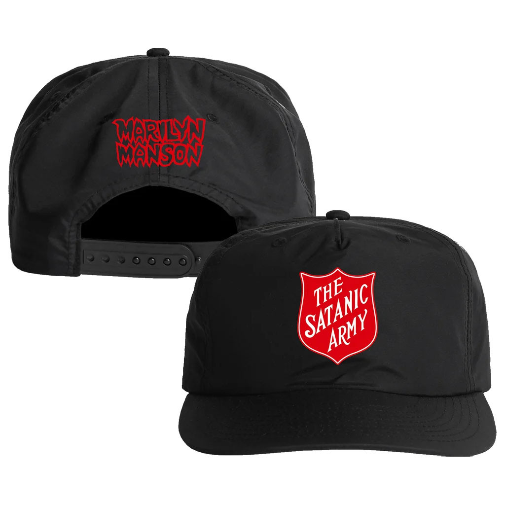 Beyond Human Merch 2026 Marilyn Manson The Satanic Army Hat Embroidered Gift For Brothers - Kdjoy