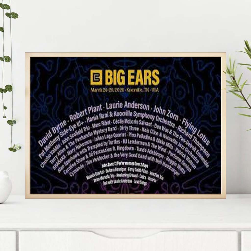 Big Ears 2026 Poster Big Ears Festival Merch Music Lover Wall Art Decor - Kdjoy