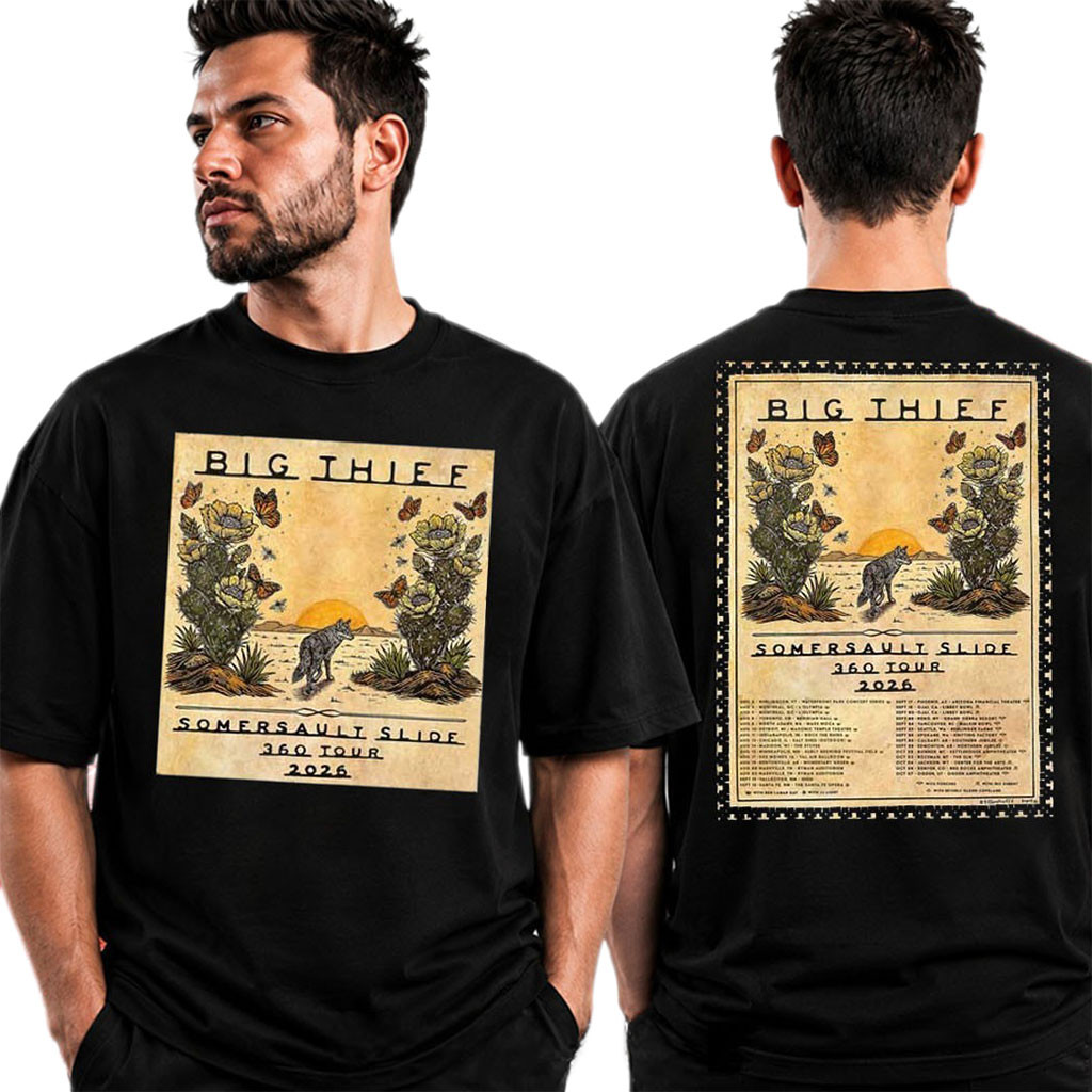 Big Thief Somersault Slide 360 Tour 2026 North American Tour Dates T-Shirt Big Thief Merch - Kdjoy
