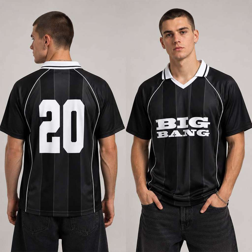 BigBang 2026 2027 World Tour XX Cosmos V-Neck Polo Jersey BigBang Merch Gifts For Fans - Kdjoy