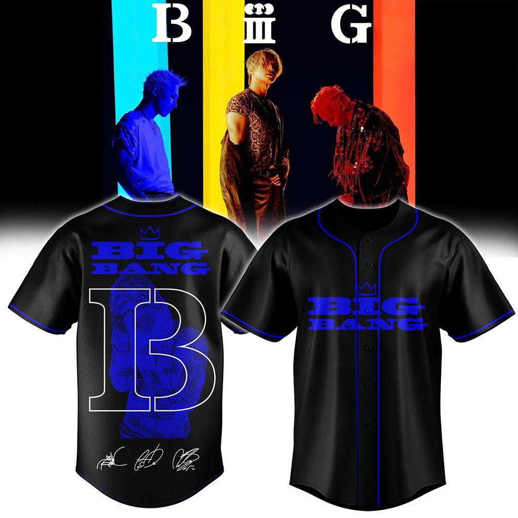 BIGBANG Merch 2026 BIGBANG World Tour XX Cosmos Signature Baseball Jersey Present For Kpop Fans - Kdjoy