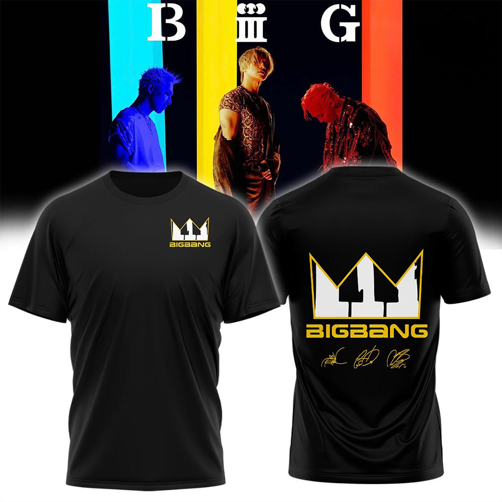 BIGBANG Merch BIGBANG World Tour XX Cosmos Signature T-Shirt Gifts For Music Lovers - Kdjoy