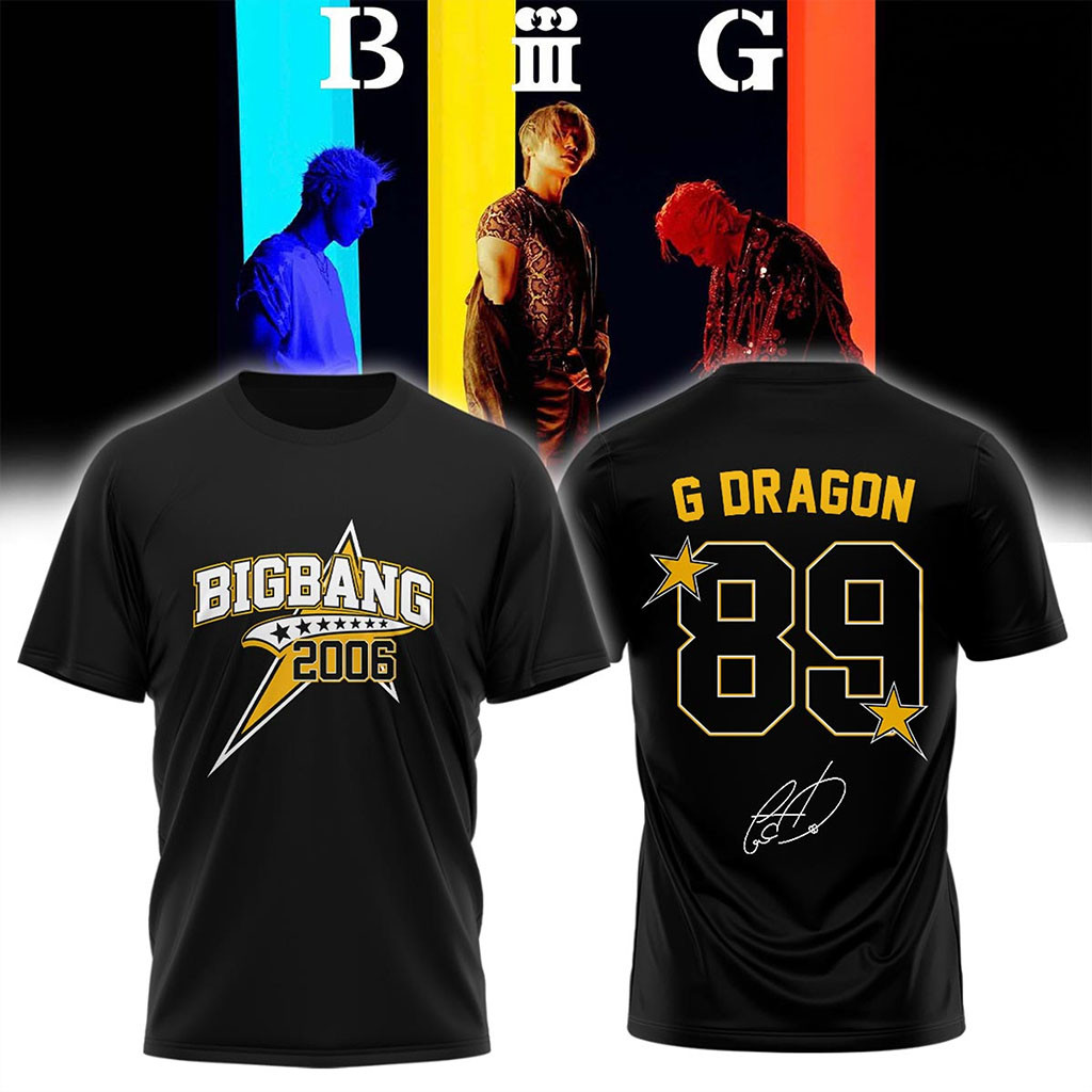 BIGBANG Merch BIGBANG World Tour XX Cosmos T-Shirt #89 G Dragon Shirt Gift For Kpop Fans - Kdjoy