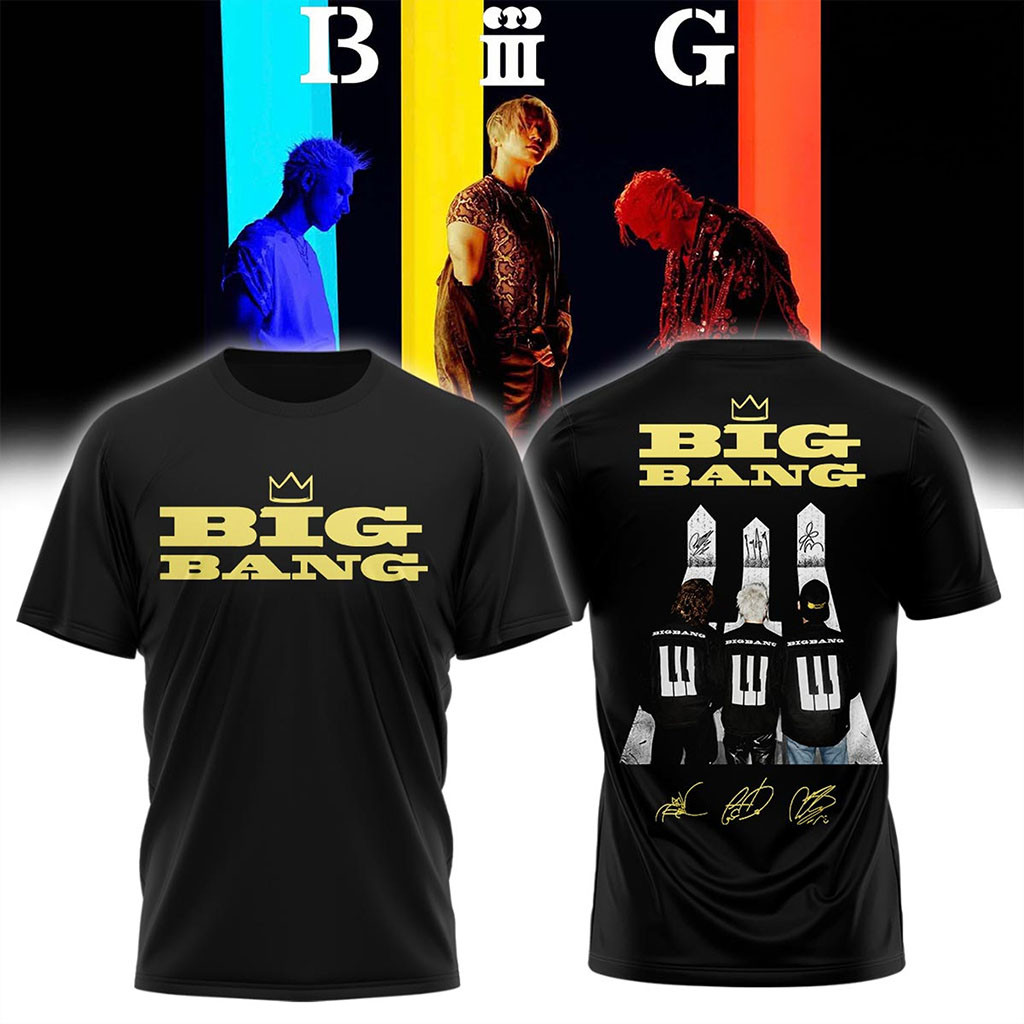 BIGBANG Merch BIGBANG World Tour XX Cosmos T-Shirt Signature Present For VIPs Kpop Fans - Kdjoy
