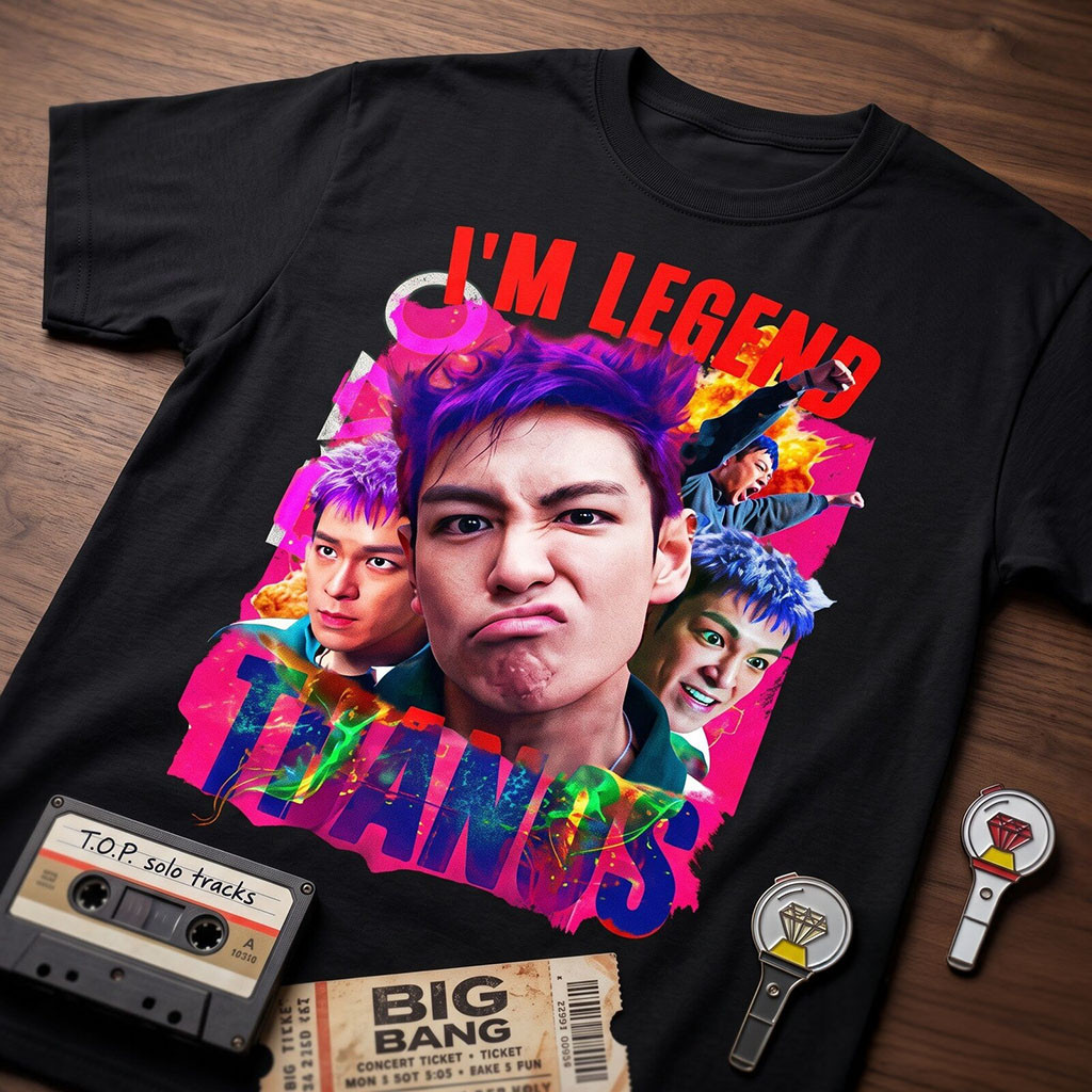 Bigbang Top I'm Legend Thanos Shirt Bigbang Merch Gifts For Music Lovers - Kdjoy