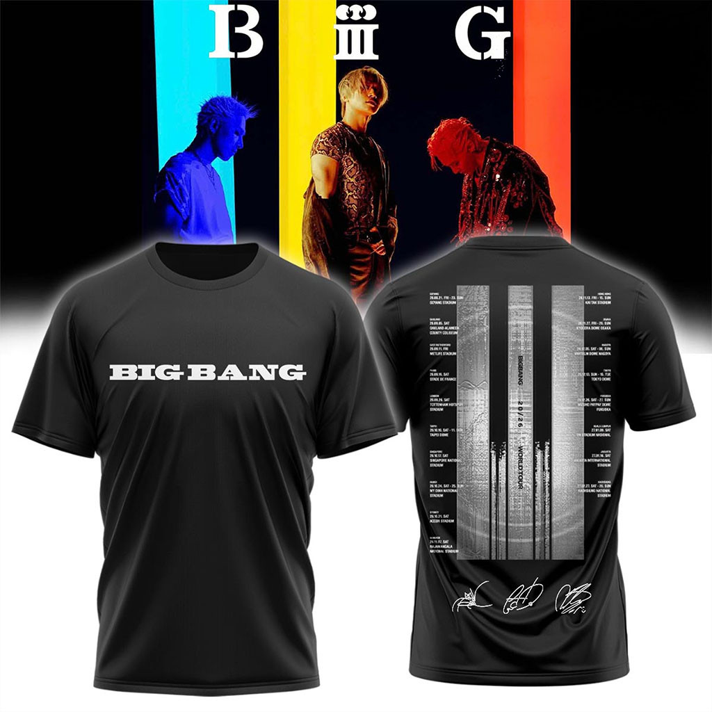 BIGBANG Tour Merch BIGBANG World Tour XX Cosmos Signature T-Shirt Kpop Gear Gift For VIP - Kdjoy BIGBANG Tour Merch BIGBANG World Tour XX Cosmos Signature T-Shirt Kpop Gear Gift For VIP - Kdjoy