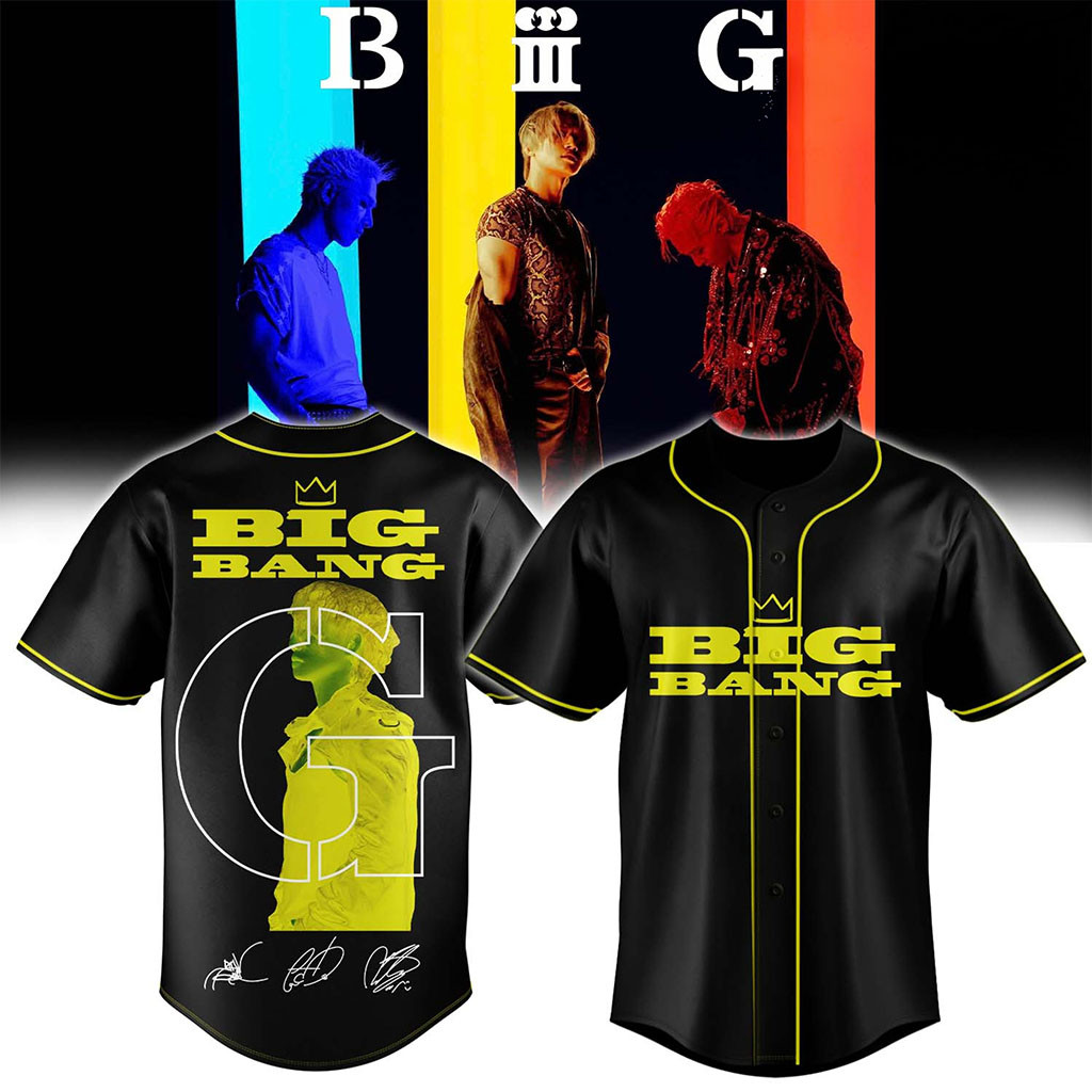 BIGBANG World Tour XX Cosmos Signature Baseball Jersey BIGBANG Merch 2026 VIP Gear Gifts - Kdjoy BIGBANG World Tour XX Cosmos Signature Baseball Jersey BIGBANG Merch 2026 VIP Gear Gifts - Kdjoy