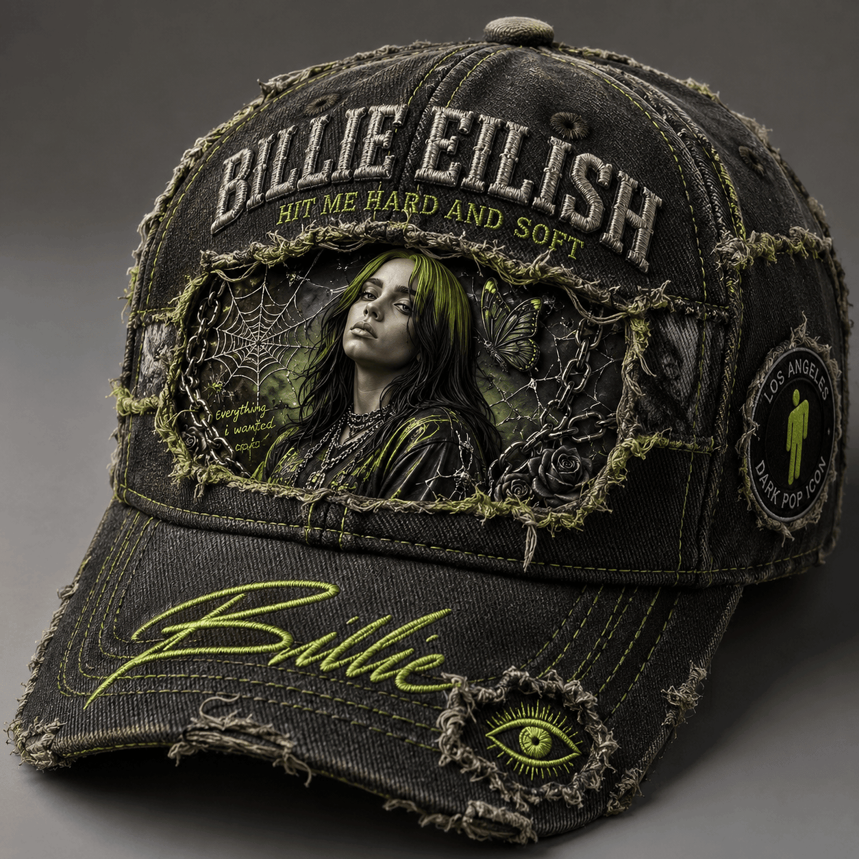 Billie Eilish Hit Me Hard And Soft Hat Billie Eilish Merch Gifts For Music Lovers - Kdjoy
