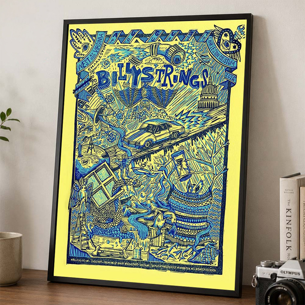 Billy Strings Charleston WV 2026 Event Poster Billy Strings Merch Best Gifts For Music Lovers - Kdjoy