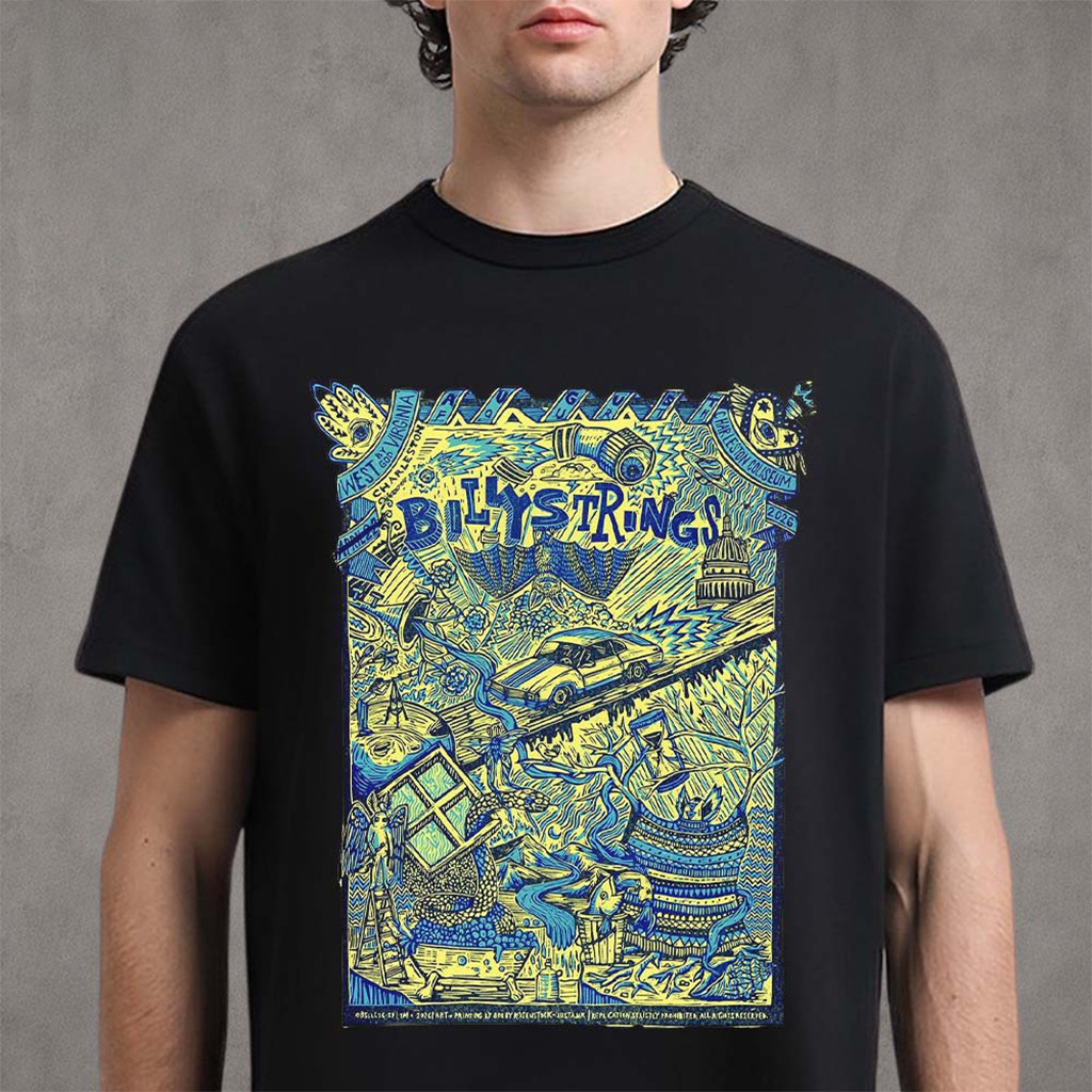 Billy Strings Charleston WV 2026 Event Shirt Billy Strings Merch Gift Ideas For Husband - Kdjoy Billy Strings Charleston WV 2026 Event Shirt Billy Strings Merch Gift Ideas For Husband - Kdjoy