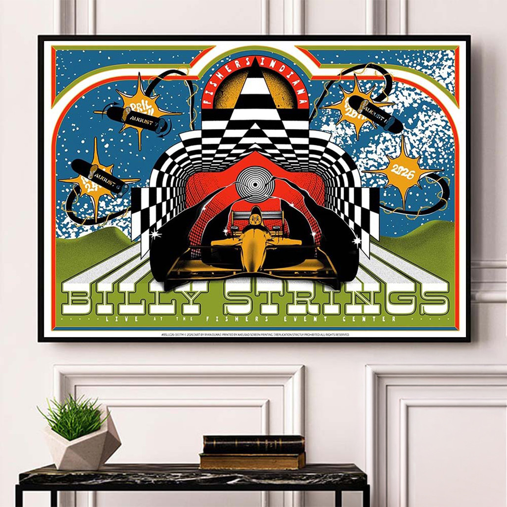 Billy Strings Fishers IN 2026 All Dates Poster Home Decor Billy Strings Merch Present For Fans - Kdjoy Billy Strings Fishers IN 2026 All Dates Poster Home Decor Billy Strings Merch Present For Fans - Kdjoy