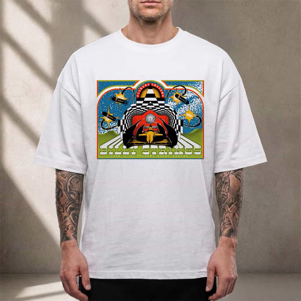 Billy Strings Fishers IN 2026 Event Poster T-Shirt Art By Ryan Dunn Shirt Billy Strings Merch - Kdjoy