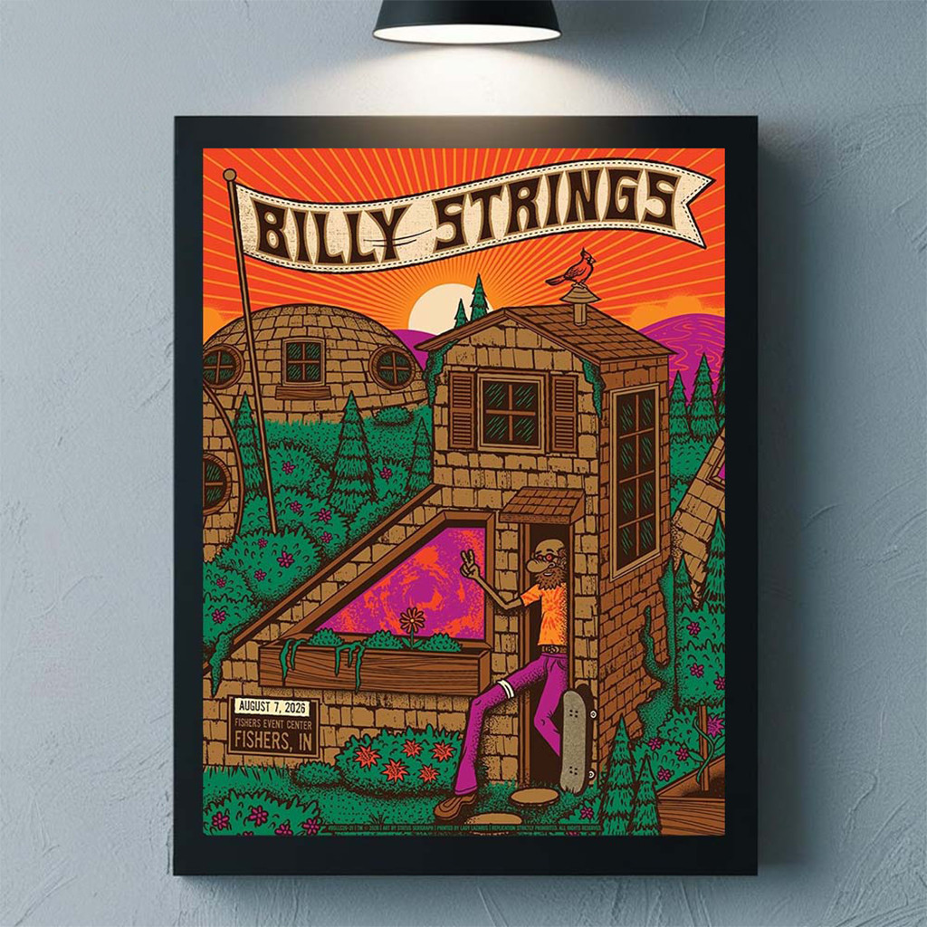 Billy Strings Fishers IN 2026 Night 2 Poster Wall Art Decor Billy Strings Merch Best Fan Gifts - Kdjoy Billy Strings Fishers IN 2026 Night 2 Poster Wall Art Decor Billy Strings Merch Best Fan Gifts - Kdjoy