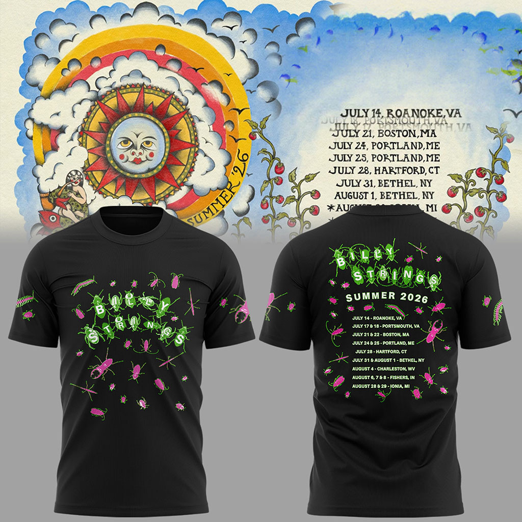 Billy Strings George Ebblewhite Tour Dates T-Shirt 2026 Billy Strings Summer Merch Gift For Fan - Kdjoy