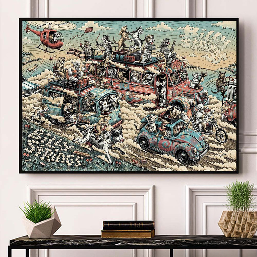 Billy Strings Merch Bethel New York 2026 Night 1 And 2 Combined Event Landscape Poster - Kdjoy