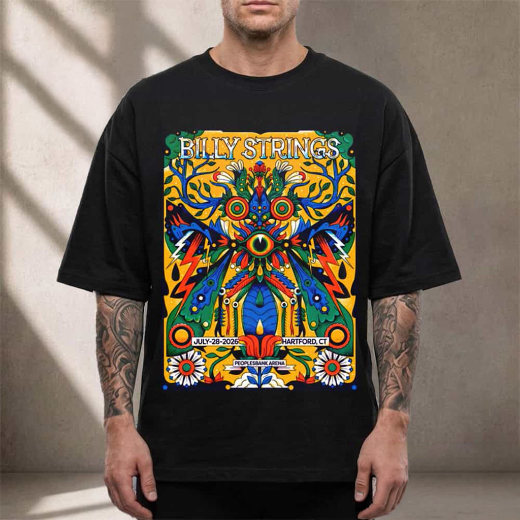 Billy Strings Merch Hartford CT Event T-Shirt Music Lover Gifts For Him - Kdjoy Billy Strings Merch Hartford CT Event T-Shirt Music Lover Gifts For Him - Kdjoy