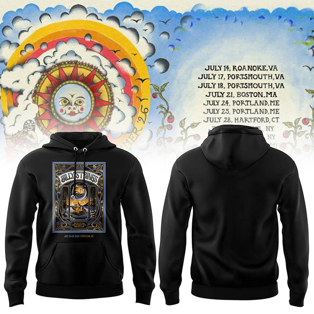 Billy Strings Portland Concert Poster Hoodie 2026 Billy Strings Merch Gift For Music Fans - Kdjoy
