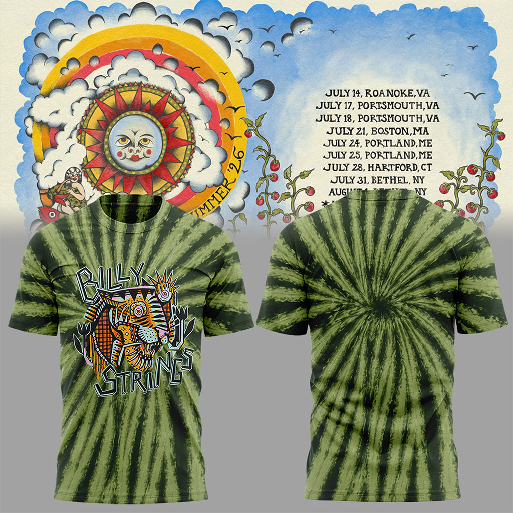 Billy Strings Summer 2026 Deconstructed Tiger T-Shirt Billy Strings Merch Gift For Fans - Kdjoy Billy Strings Summer 2026 Deconstructed Tiger T-Shirt Billy Strings Merch Gift For Fans - Kdjoy