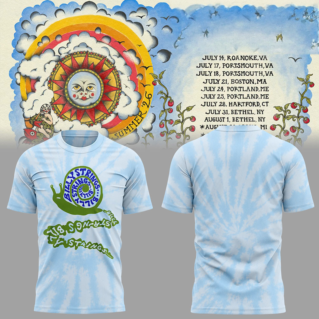 Billy Strings Summer Tour 2026 Tie Dye T-Shirt Billy Strings Merch Gift For Music Fans - Kdjoy Billy Strings Summer Tour 2026 Tie Dye T-Shirt Billy Strings Merch Gift For Music Fans - Kdjoy