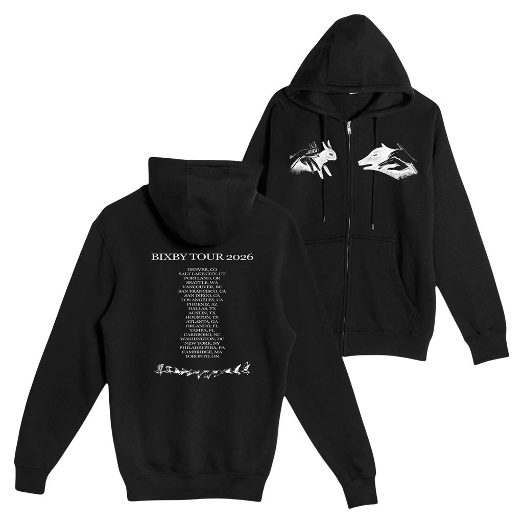Bixby Merch 2026 Shadow Puppets Tour Zip Hoodie Bixby Tour Merch Music Related Gifts For Guys - Kdjoy