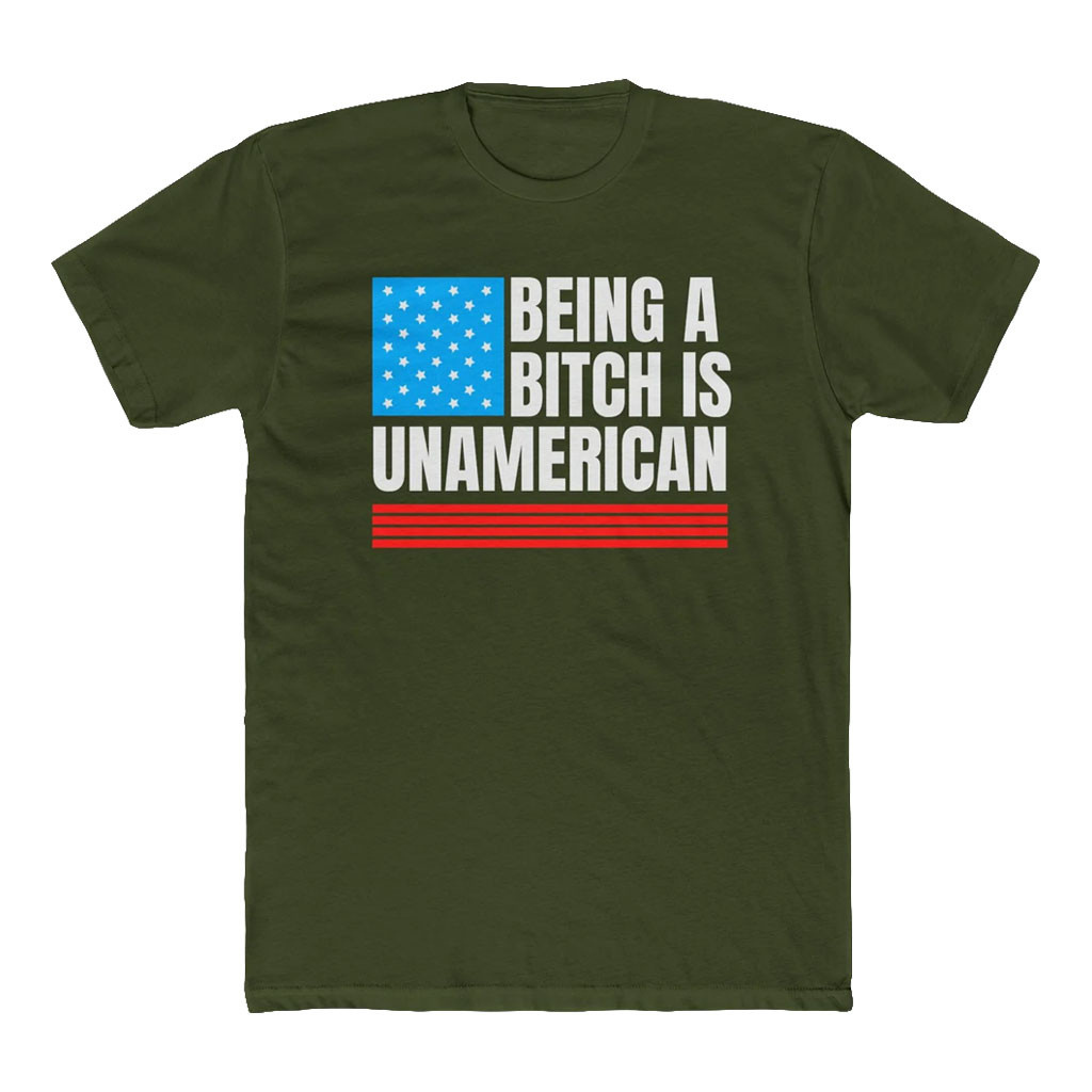 Black Guns Matter Merch 2026 Being A Btch Is UnAmerican T-Shirt Conservative Patriotic Gifts - Kdjoy
