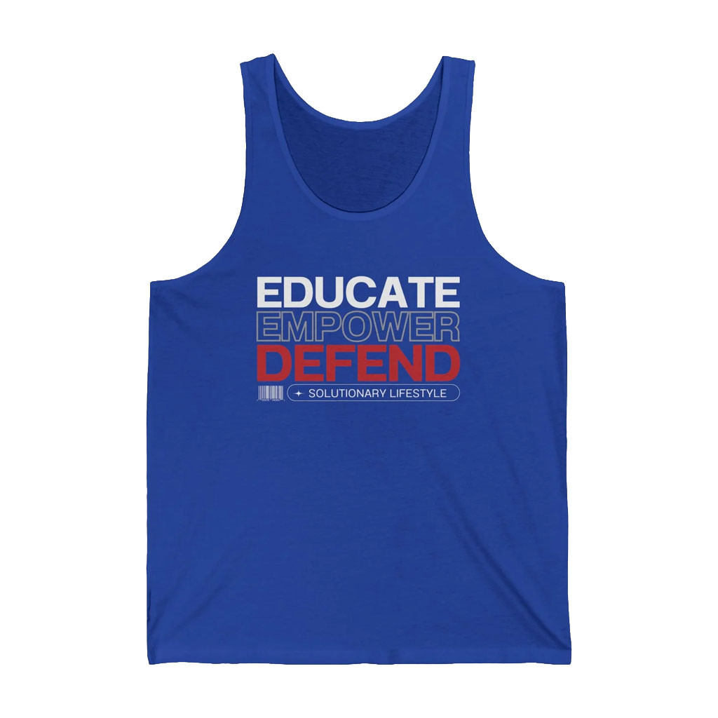 Black Guns Matter Merch 2026 Educate Empower Defend Tank Top Unique Gift For Him - Kdjoy