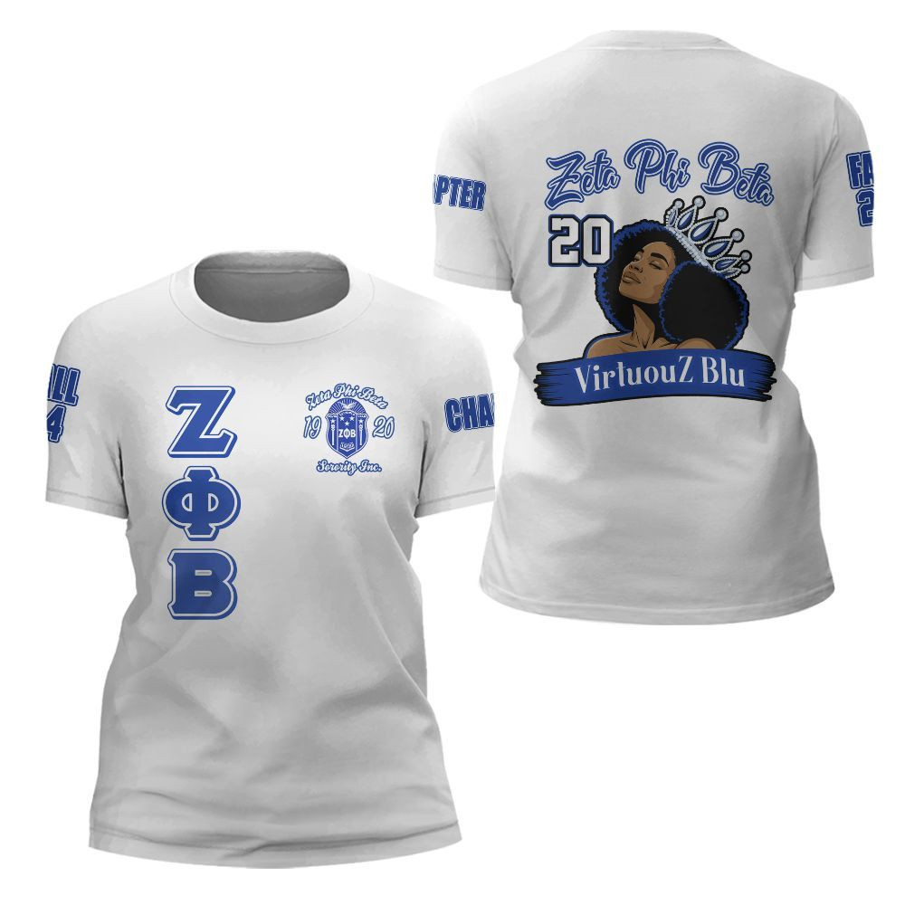 Black Queen Zeta Phi Beta 1920 Sorority Polo Shirt VirtuouZ Blu Zeta Phi Beta Merch Women - Kdjoy
