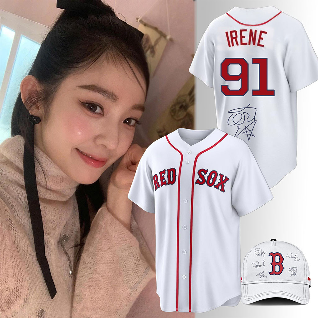 Blackpink 10th Anniversary Comeback Red Velvet Irene Baseball Jersey Red Sox Merch Fan Gifts - Kdjoy