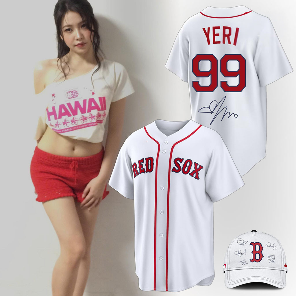 Blackpink 10th Anniversary Comeback Red Velvet Yeri Baseball Jersey Red Sox Merch Gift For Fan - Kdjoy