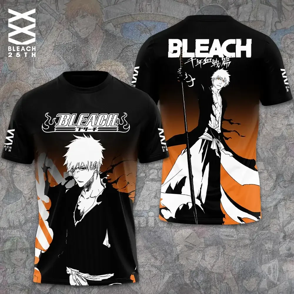 Bleach x The Stories Of Ichigo 25th Anniversary T-Shirt Bleach Merch Anime Fan Apparel - Kdjoy Bleach x The Stories Of Ichigo 25th Anniversary T-Shirt Bleach Merch Anime Fan Apparel - Kdjoy