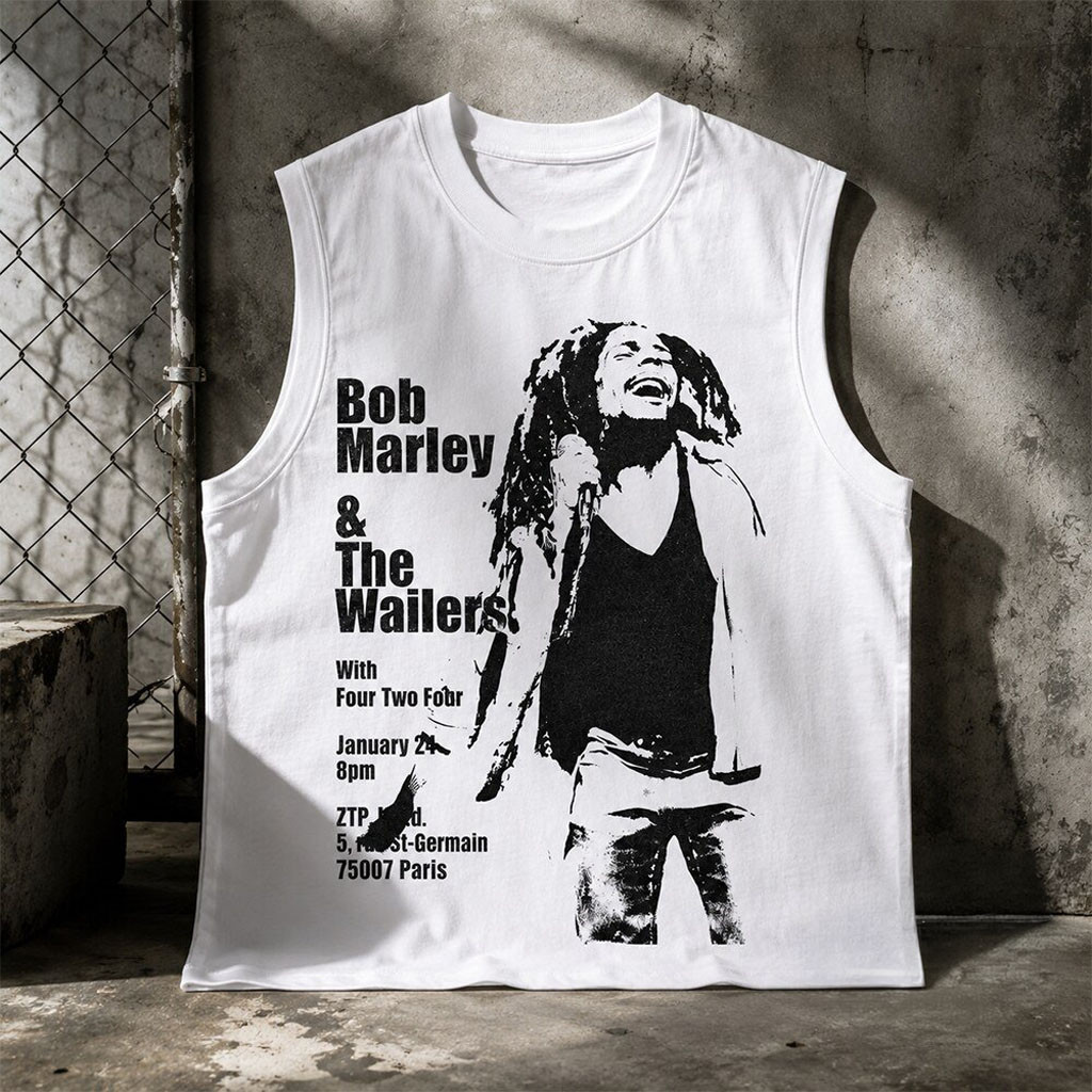 Bob Marley And The Wailers Paris Concert January 2nd Tank Top Best Gift For Music Lovers - Kdjoy