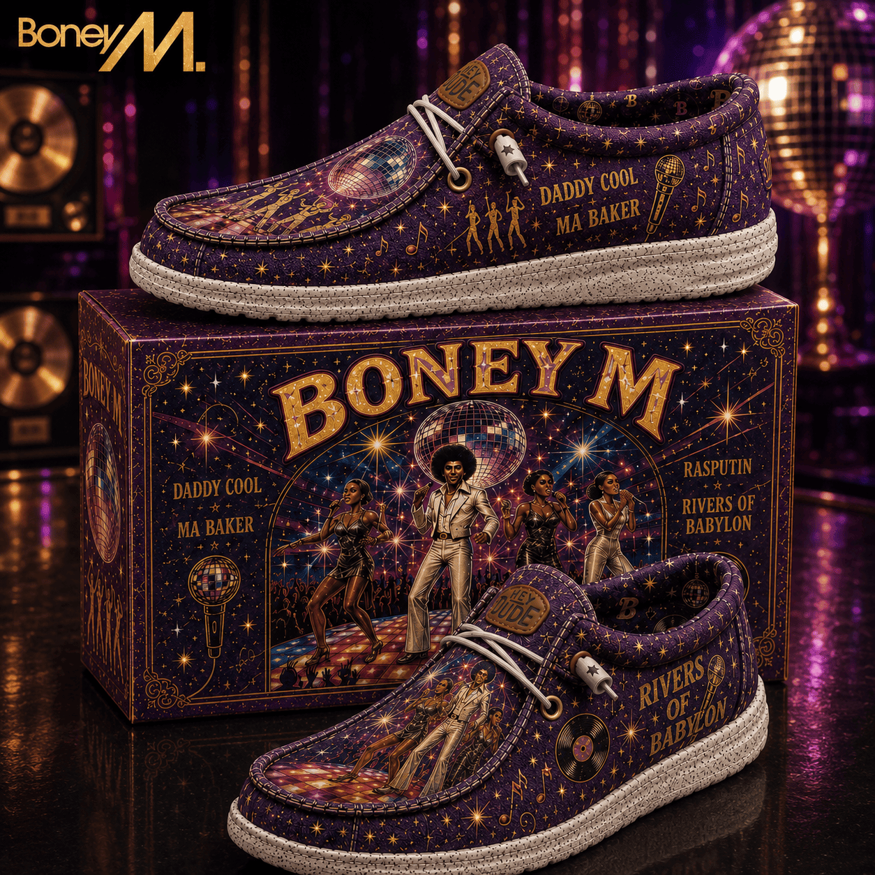 Boney M Daddy Cool Ma Baker Shoes Rivers Of Babylon Boney M Merch Gift For Fans - Kdjoy