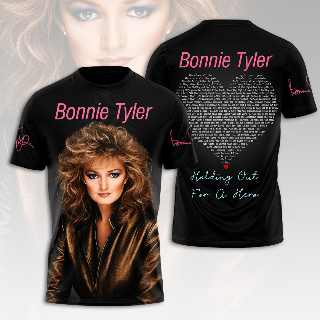 Bonnie Tyler Holding Out For A Hero T-Shirt Bonnie Tyler Merch Gift For Music Lovers - Kdjoy Bonnie Tyler Holding Out For A Hero T-Shirt Bonnie Tyler Merch Gift For Music Lovers - Kdjoy